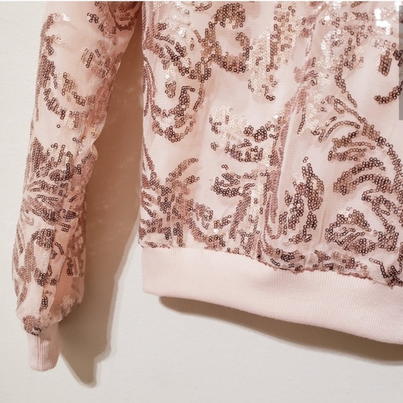 💛 Xhilaration sequin bomber jacket - Picture 4 of 5